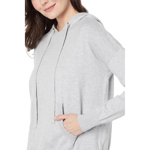  Elliott Lauren Cotton Cashmere Drawstring Hoodie with Front Pocket