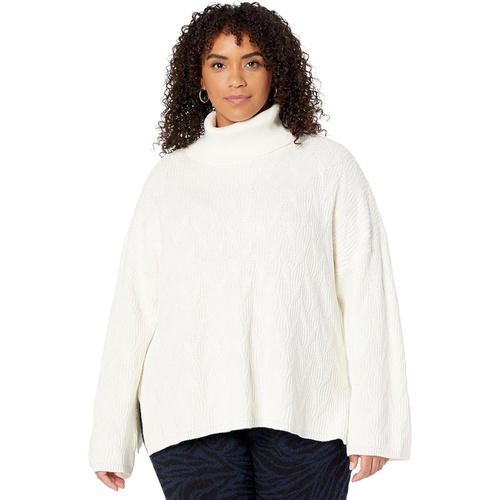  Elliott Lauren Cotton Cashmere Textured Sweater with Wide Sleeves