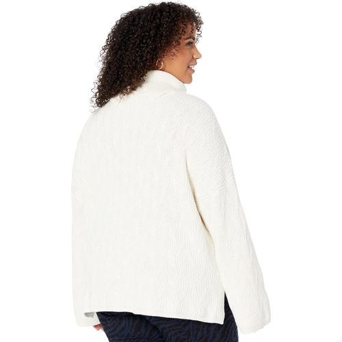  Elliott Lauren Cotton Cashmere Textured Sweater with Wide Sleeves