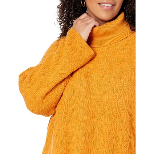  Elliott Lauren Cotton Cashmere Textured Sweater with Wide Sleeves