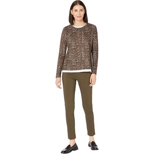  Elliott Lauren Spot On Double Layer Animal Print Top