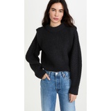 En Saison Sweater with Padded Shoulder Detail
