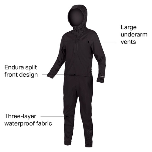  Endura SingleTrack One-Piece Rain Suit - Men