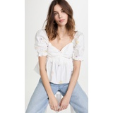 English Factory Floral Embroidery Top