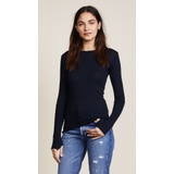 Enza Costa Cuffed Crew Neck Top