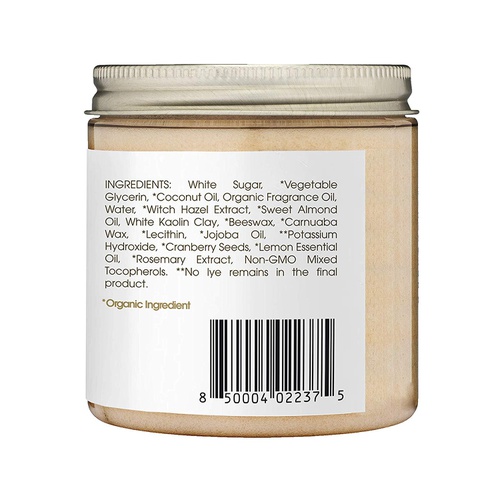  Era Organics Sugar Scrub Body Exfoliator - Spa Quality Sulfate Free Body Scrub with Food Grade Ingredients to Nourish, Moisturize & Rejuvenate Dull Dry Skin - No Harsh Chemicals, P