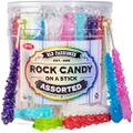 Extra Large Rock Candy Sticks - Candy Buffet - 36 Espeez Assorted Sticks - For Birthdays, Weddings, Receptions, Bridal and Baby Showers