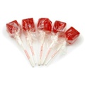 Espeez Cinnamon Cube Lollipops Suckers 12 Count Red Square Shaped Candy Lollipops