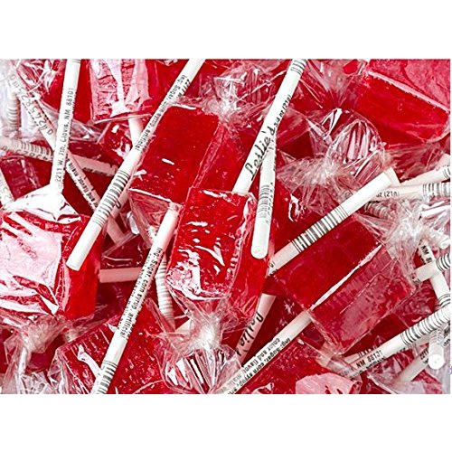  Espeez Cinnamon Cube Lollipops Suckers 12 Count Red Square Shaped Candy Lollipops