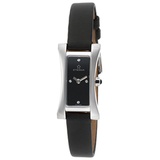 Eterna 2610-41-46-1120 Womens Sahida Diamond Black Satin and Dial Watch