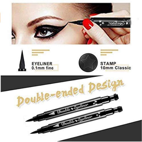  Evpct Pink Eyeliner Stamps Eye Stamp Wing Liner Set,Winged Eyeliner in Seconds, Eye Liners for Women Waterproof Eyeliner Liquid Gel Eyeliner Long Lasting Black Eyeliner Pencil, Red,Green