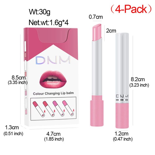  Evpct Matte Cigarette Lipstick Pack Set Mini Listick Kit, 4 Colors Matte Metallic Non-stick cup Velvet Lipstick,Long Lasting Waterproof Easy To Color Cute Tube Women Make up Cosmetic Lip