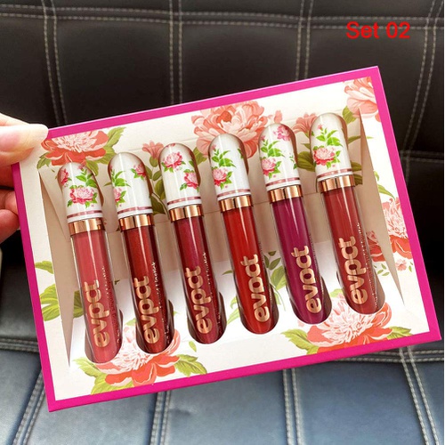  Evpct 6Pcs/Set Lip Liner and Lipstick Set Kit, Double Color Head Matte Lipstick 24H & Lip Liner 2 in 1 Set Waterproof Long Lasting Lipstick 24 All Day Mini Lipstick Gift Set Dark Red Mat