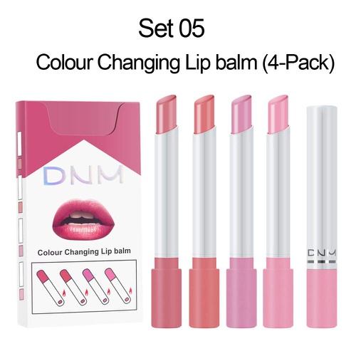  Evpct Cigarette Lipstick Pack Set Mini Listick Kit, 4 Colors Colour Changing Lip Balm Moisturizing Lipstick, Long Lasting Waterproof Easy To Color Cute Tube Women Make up Cosmetic Lipsti