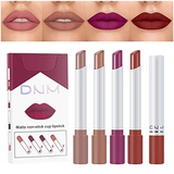 Evpct Matte Cigarette Lipstick Pack Set Mini Listick Kit, 4 Colors Matte Non-stick cup Velvet Lipstick, Long Lasting Waterproof Easy To Color Cute Tube Women Make up Cosmetic Lipsticks 4