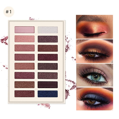  evpct Pro Eyeshadow Palette Makeup Pallet - Matte and Shimmer16 Colors - Highly Pigmented - Professional Nudes Natural Bronze Mineral Eyeshadow Palettes Cosmetic Magic Eye shadow (