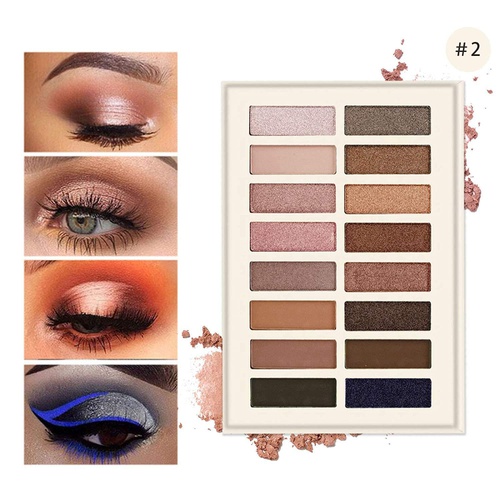  evpct Pro Eyeshadow Palette Makeup Pallet - Matte and Shimmer16 Colors - Highly Pigmented - Professional Nudes Natural Bronze Mineral Eyeshadow Palettes Cosmetic Magic Eye shadow (