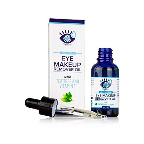  Eye Love Gentle, Waterproof Eye Makeup Remover - Moisturizing and Organic with Vitamin E and Tea Tree Oil to Support Dry, Itchy Eyelids and Irritated Eyes (1-Pack)
