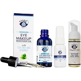 Eye Love Heyedrate Eye Makeup Remover, Heyedrate Lid and Lash Cleanser (1 ounce), and Foaming Tea Tree Face Wash Bundle for Eye Irritation and Eyelid Relief
