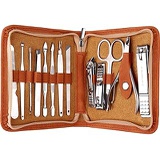 FAMILIFE F03 Manicure Set, Pedicure Kit Nail Clipper Set 13pcs Professional Men Grooming Kit Stainless Steel Portable Travel Nail Kit Women