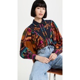 FARM Rio Patchwork Tapestry Blouse