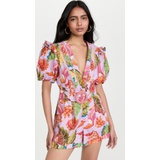 FARM Rio Lilac Beaks & Bananas Romper