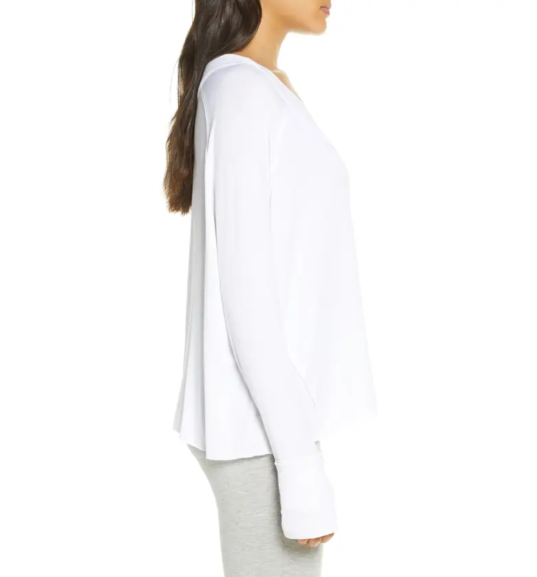  Felina Essentials Ribbed Top_WHITE