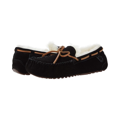  FIRESIDE by Dearfoams Victoria Genuine Shearling Moccasin with Tie