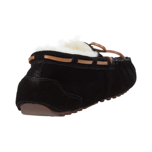  FIRESIDE by Dearfoams Victoria Genuine Shearling Moccasin with Tie