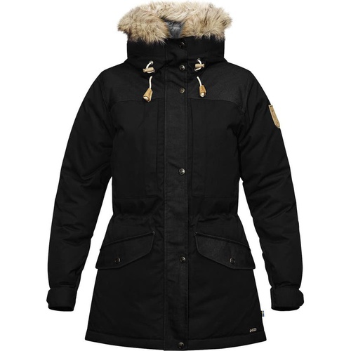  FJAELLRAEVEN Fjallraven Singi 600 Fill Power Down Jacket with Faux Fur Trim_BLACK