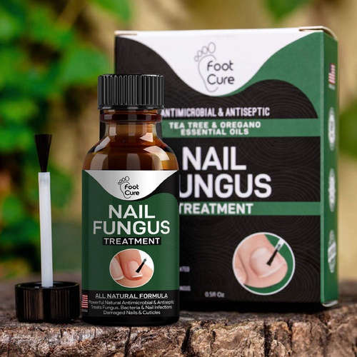  FOOT CURE EXTRA STRONG Nail Fungus Treatment -Made In USA, Best Nail Repair Set, Stop Fungal Growth, Effective Fingernail & Toenail Solution, Fix & Renew Damaged, Broken, Cracked & Discolore