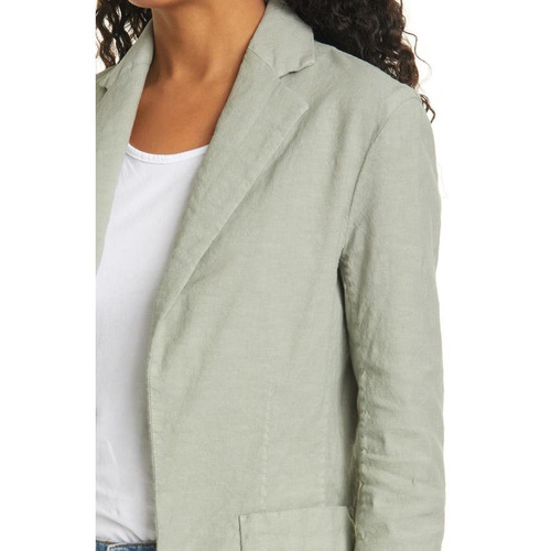  Frank & Eileen Dublin Performance Linen & Cotton Open Front Blazer_SAGE