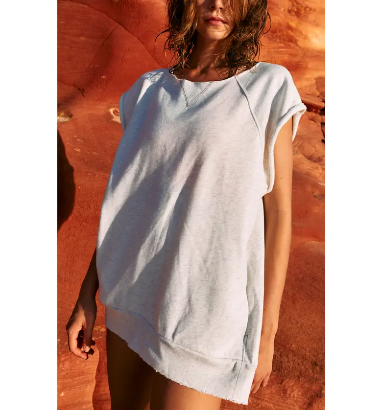 Free People FP Movement Muscle Tunic_WHITE HEATHER