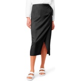 French Connection Gabina Drape Skirt_BLACK