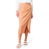 French Connection Gabina Drape Skirt_BLUSHED TAN