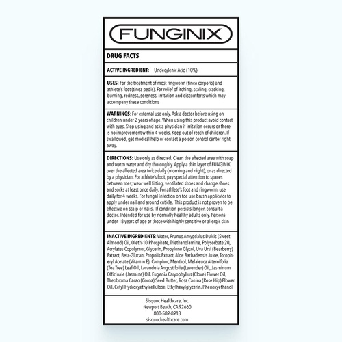  FUNGINIX Finger and Toe Treatment - Maximum Strength Solution, Eliminate Infections, Powerful & Effective (1 Fluid Ounce)