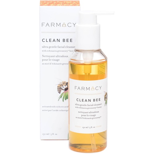  Farmacy Clean Bee Gentle Facial Cleanser - Daily Face Wash & Moisturizer w/Hyaluronic Acid