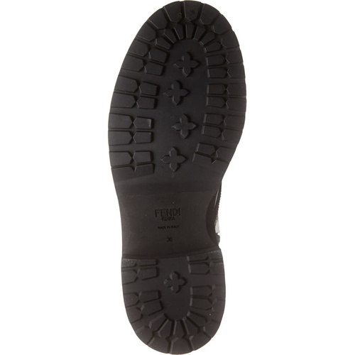 펜디 Fendi Logo Canvas Combat Boot_BIANCO