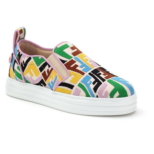 펜디 Fendi x Sarah Coleman Rise FF Fisheye Platform Sneaker_MULTI