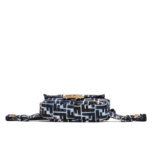 펜디 Fendi x Joshua Vides Small Baguette Convertible Nylon Belt Bag_BLUE