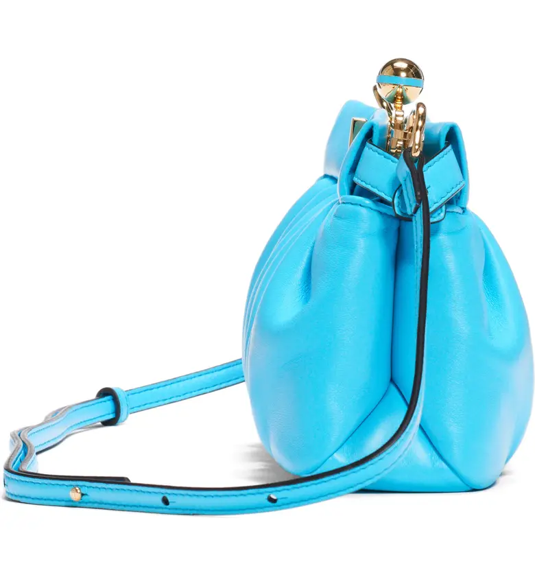 펜디 Fendi Peekaboo Click Leather Pochette Bag_POOL