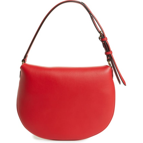 펜디 Fendi Small Croissant Leather Hobo_ROSSO CARDINALE