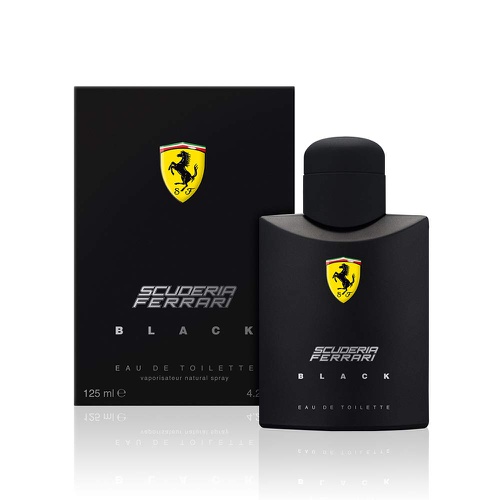  Ferrari Scuderia Black Eau De Toilette Spray For Men, 4.2 Ounce