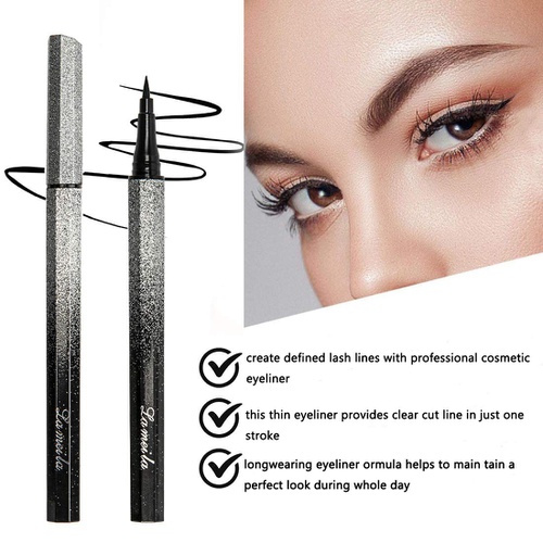  Flexibility Eyes Makeup Pencil- eyeliner liquid, Precision Eyeliner, Eye Liner Makeup,Winged Eyeliner Pencil, Black Eyeliner, Waterproof & Smudge Proof, Long Lasting Professional Liquid Eyelin