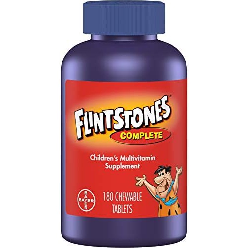  Flintstones Vitamins Flintstones Chewable Kids Vitamins, Complete Multivitamin for Kids and Toddlers with Iron, Calcium, Vitamin C, Vitamin D & more, 180ct