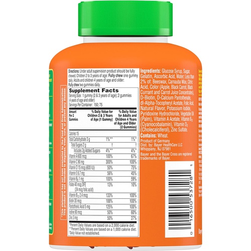  Flintstones Vitamins Flintstones Gummies Kids Vitamins with Immunity Support*, Kids and Toddler Multivitamin with Vitamin C, Vitamin D, B12, Zinc & more, Orange 150ct