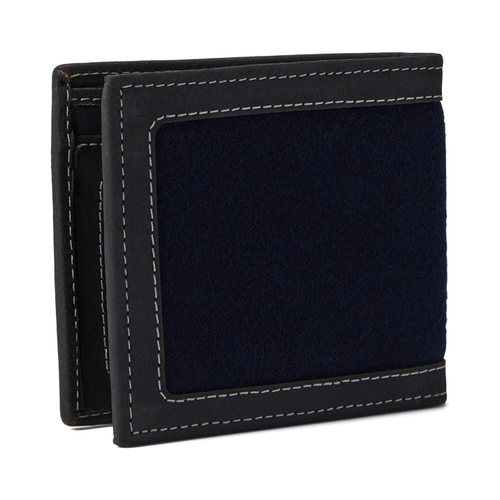  Florsheim Damon Bifold Wool and Leather Wallet