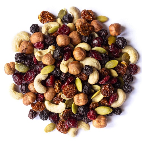  Food to Live Organic Snack Mix, 12 Ounces  Raw Nuts and Berries with Pumpkin Seeds, Non-GMO, Non-Irradiated, Kosher, Vegan Superfood, Bulk, Great Trail Mix, Rich in Natural Antioxidants