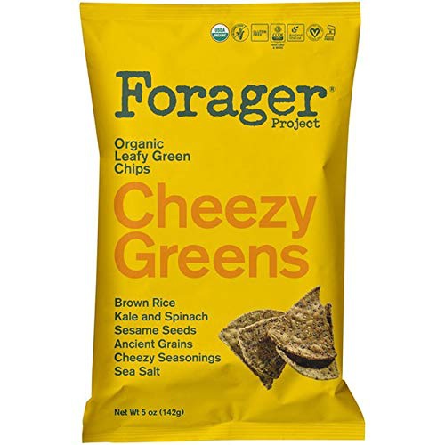  Forager Chips Forager New Gluten Free Corn Free Organic Tortilla Chips 5oz (Cheezy Green, 2 Pack)