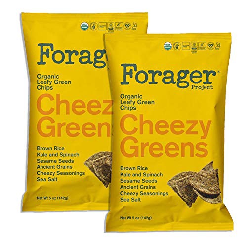  Forager Chips Forager New Gluten Free Corn Free Organic Tortilla Chips 5oz (Cheezy Green, 2 Pack)